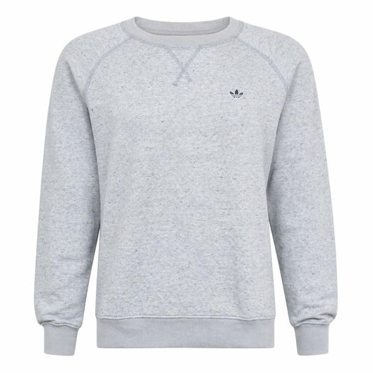 Adidas Mens Grey Crew Neck Pullover Sweatshirt Size M