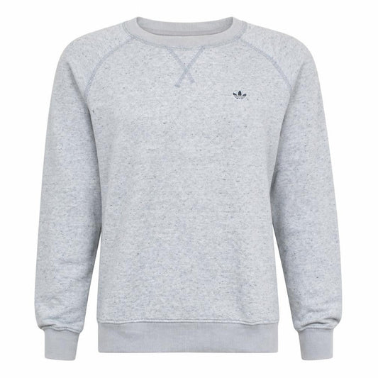 Adidas Mens Grey Crew Neck Pullover Sweatshirt Size M