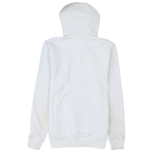 Napapijri Mens White Pullover Hoodie M Regular Fit Logo Fleece