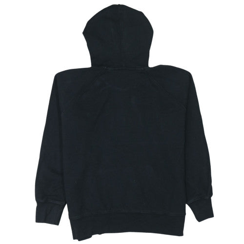 Levi's Womens Black Large Pullover Hoodie Embroidered Logo Cotton Blend
