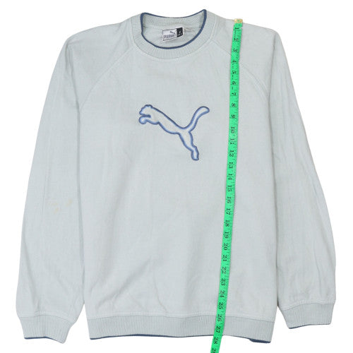 Puma Men's Light Blue Crew Neck Sweatshirt Size S