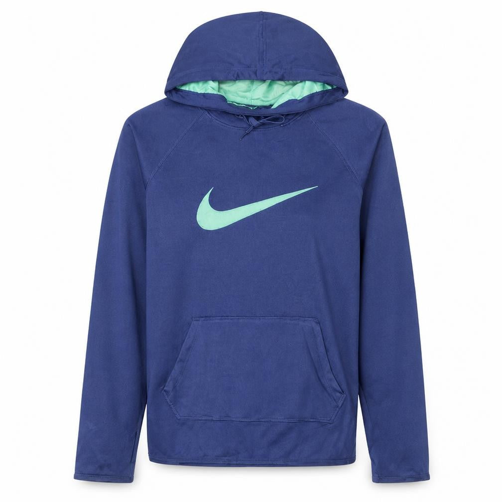 Nike Womens Blue Dri-Fit Pullover Hoodie Size S Polyester