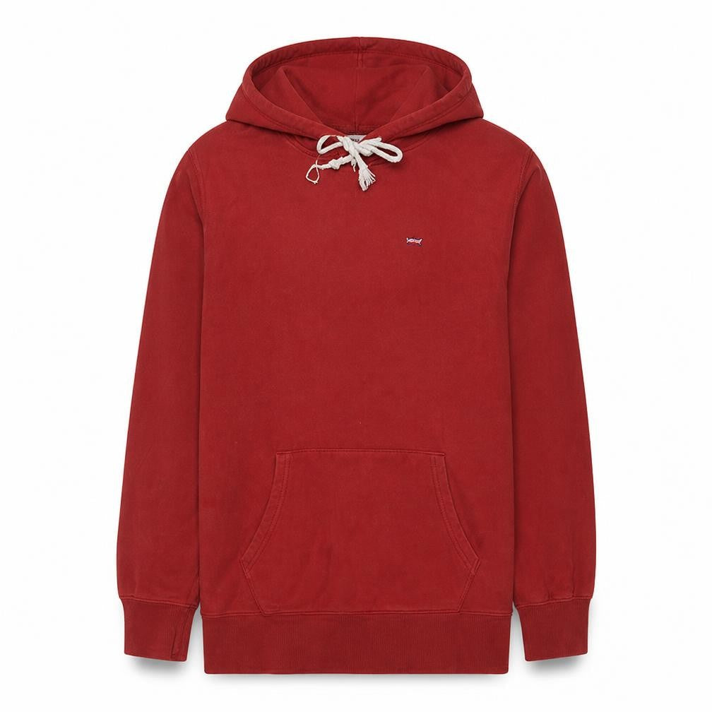 Levi's Men's Red Pullover Hoodie L Regular Fit Cotton Sweatshirt