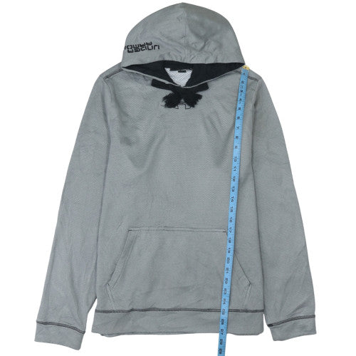 Under Armour Mens Grey Pullover Hoodie Size L Loose Fit Lightweight