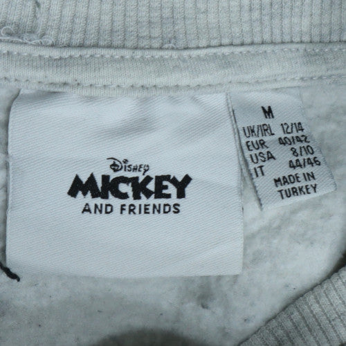 Disney Mickey & Friends Womens Grey Donald Duck Sweatshirt Size M 12/14