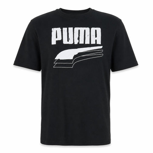 Puma Men's Black XL Crew Neck Graphic Sports T-Shirt