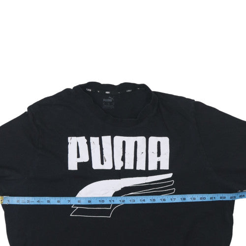Puma Men's Black XL Crew Neck Graphic Sports T-Shirt
