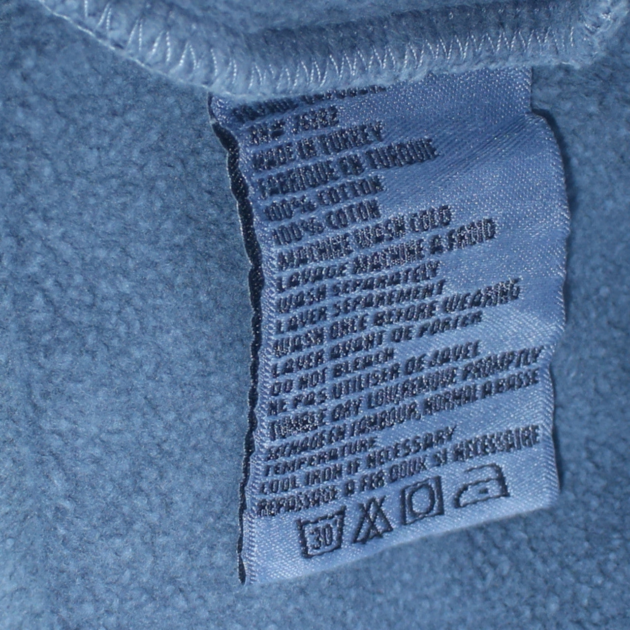 Timberland Men's Blue Full Zip Cotton Sweatshirt Jacket M