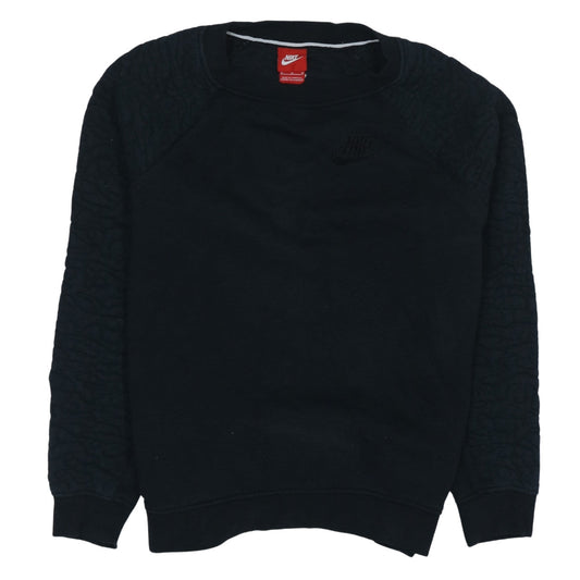 Nike Women’s Black Crew Neck Sweatshirt Size S Cotton Blend