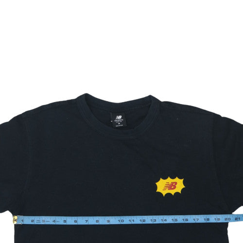 New Balance Men's Black Graphic Logo T-Shirt Size M