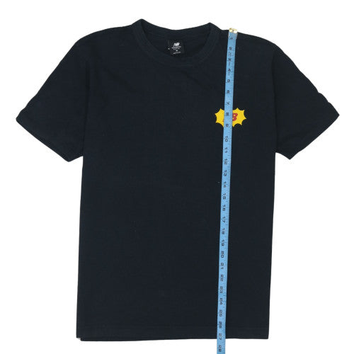 New Balance Men's Black Graphic Logo T-Shirt Size M