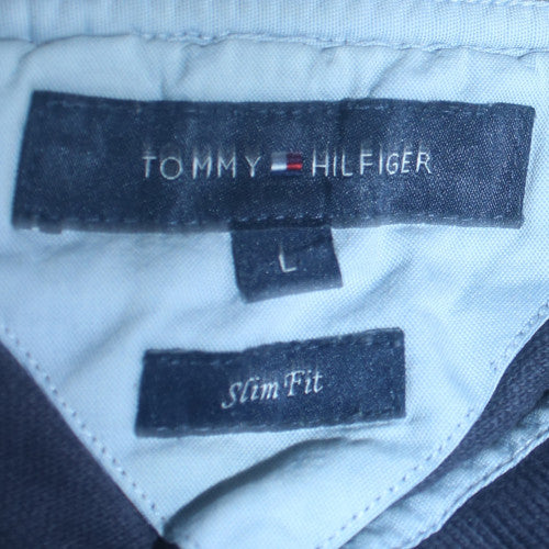 Tommy Hilfiger Men's Navy Slim Fit Cotton Polo Shirt L
