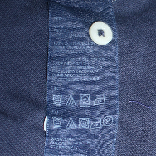 Tommy Hilfiger Men's Navy Slim Fit Cotton Polo Shirt L
