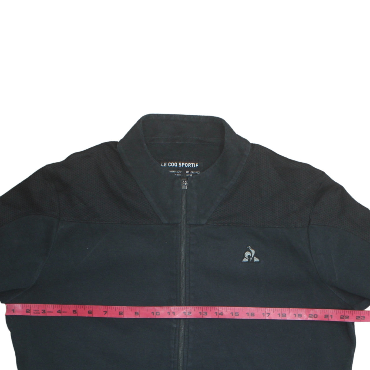 Le Coq Sportif Men’s Black L Track Jacket Full Zip Sportswear