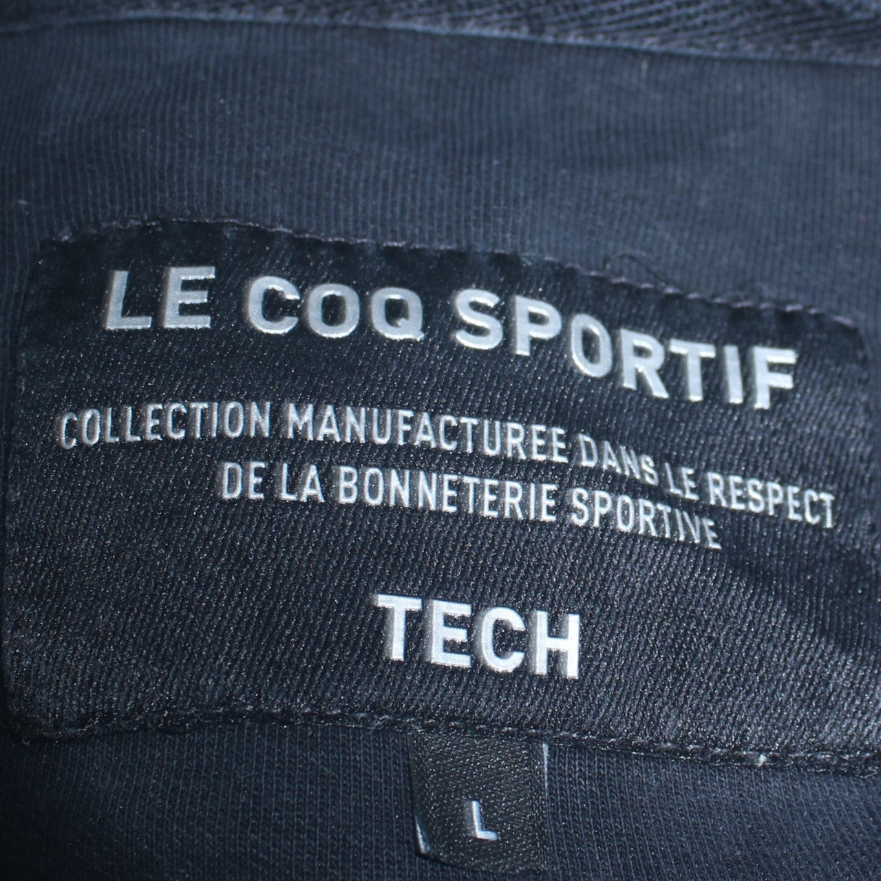 Le Coq Sportif Men’s Black L Track Jacket Full Zip Sportswear