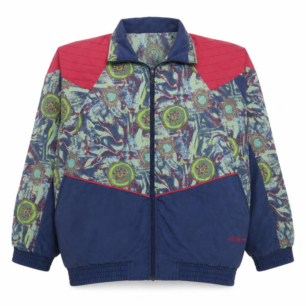 Rucanor Men's Multicoloured 90s Bomber Jacket Size L Retro Sportswear