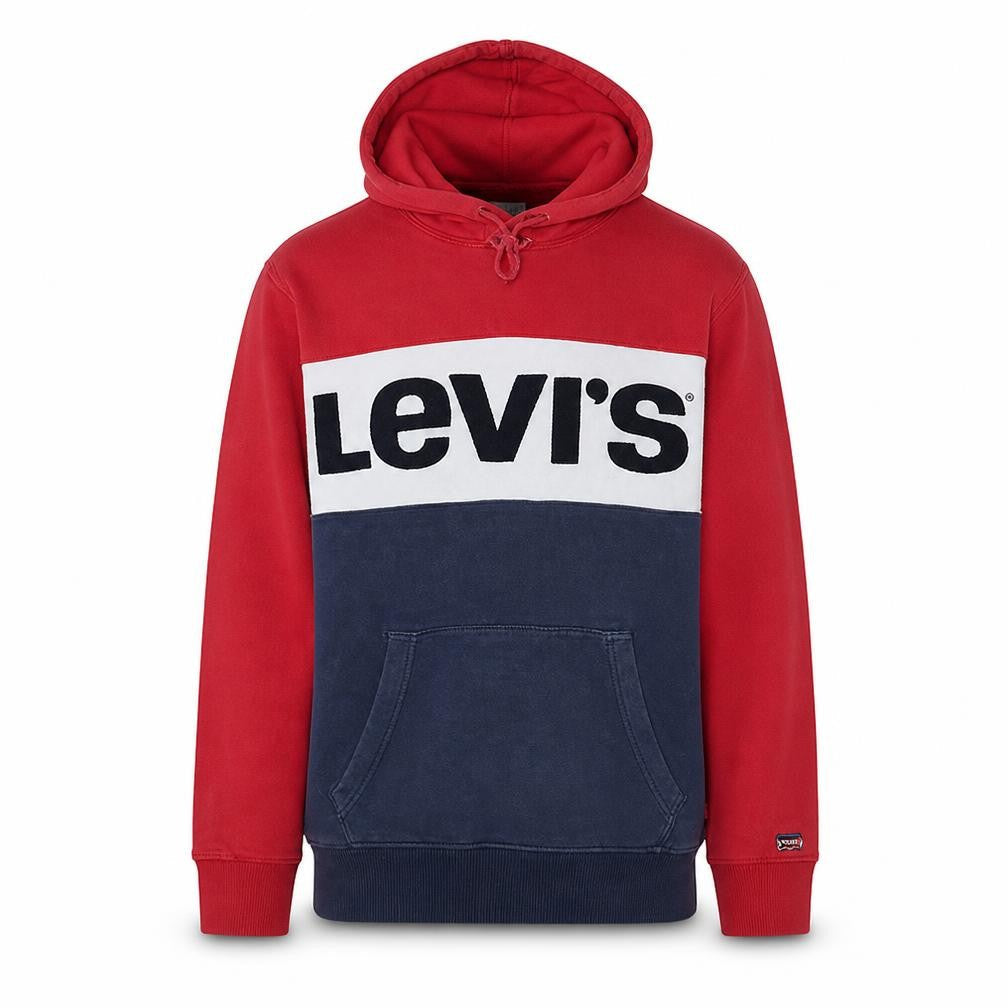 Levi's Men's Multicoloured Pullover Hoodie Size S Logo Fleece