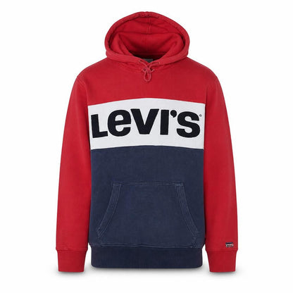 Levi's Men's Multicoloured Pullover Hoodie Size S Logo Fleece