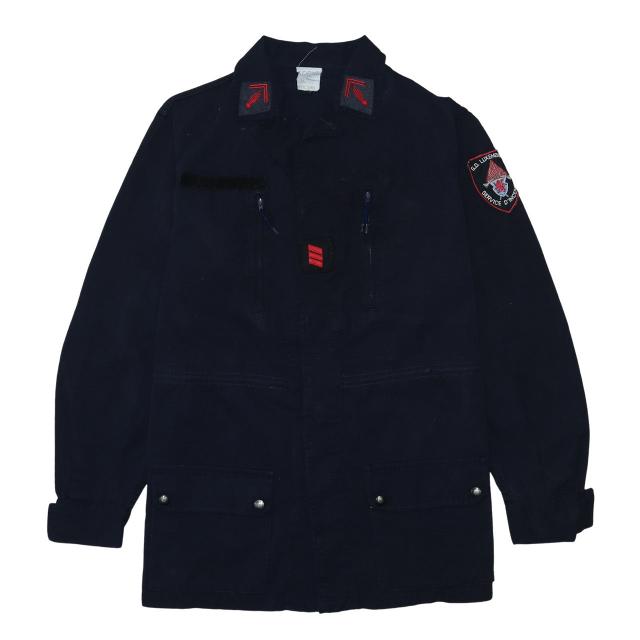 Balsan Men's Blue XL Military Jacket with Pockets