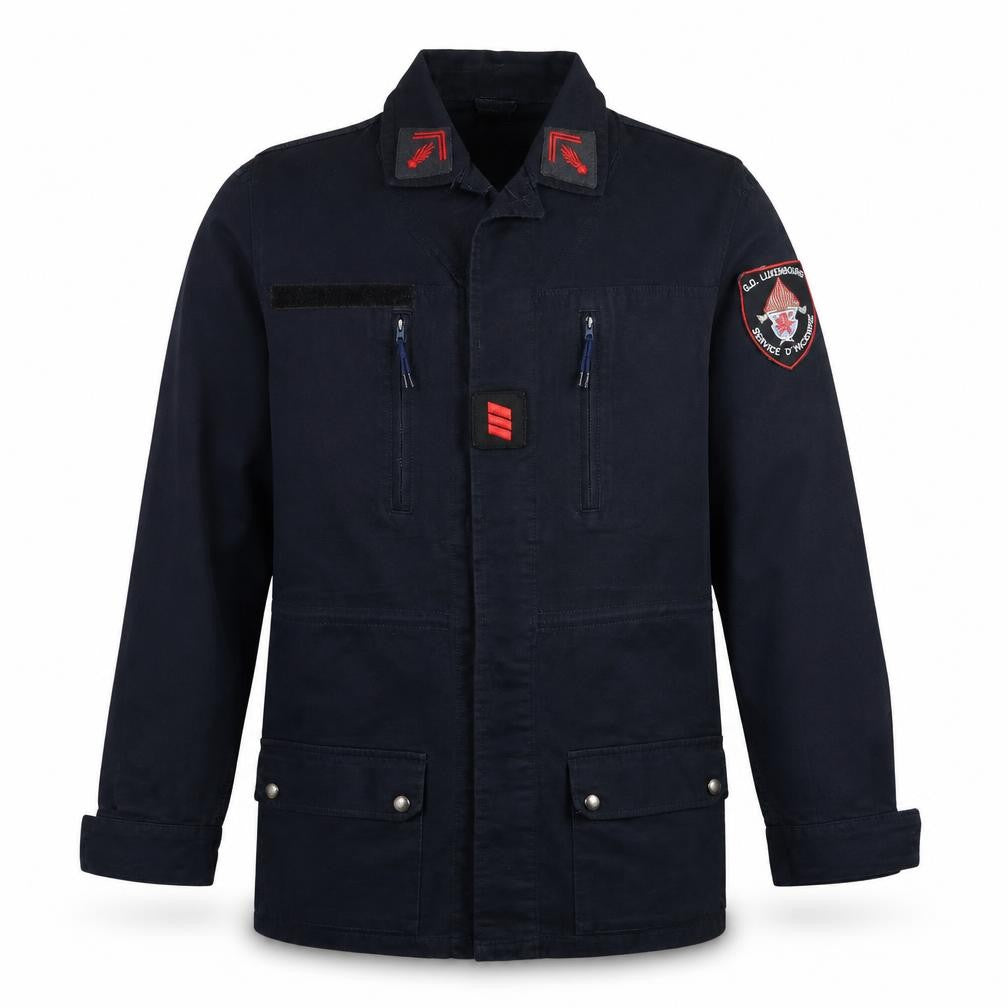 Balsan Men's Blue XL Military Jacket with Pockets
