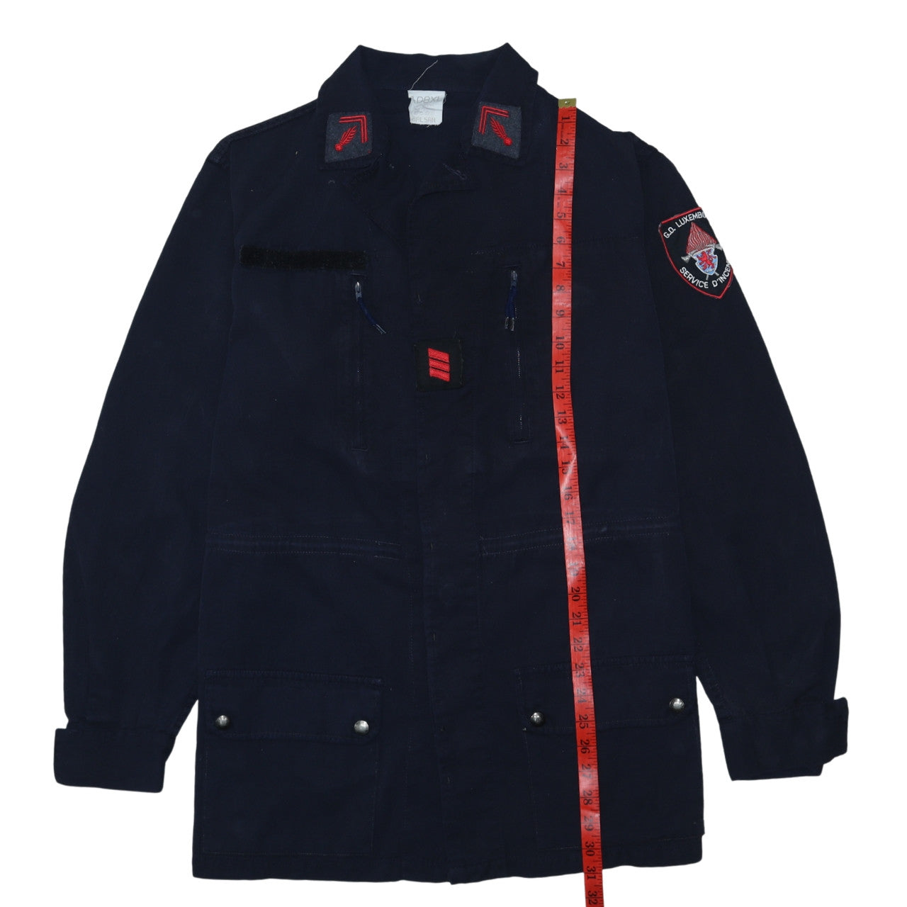 Balsan Men's Blue XL Military Jacket with Pockets