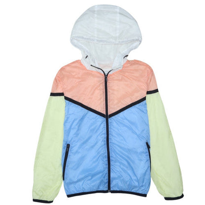 Pull&Bear Womens Multicoloured L Windbreaker Hooded Jacket