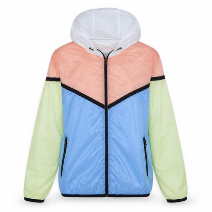 Pull&Bear Womens Multicoloured L Windbreaker Hooded Jacket