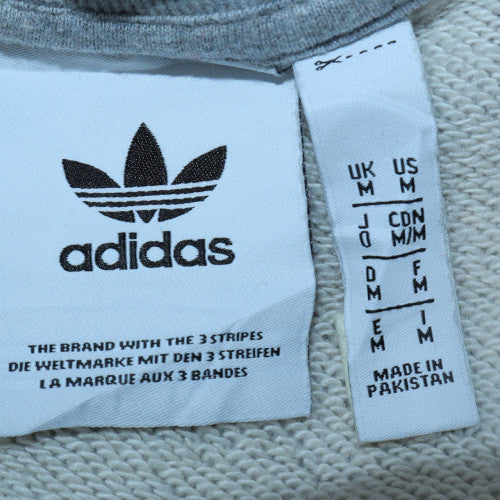 Adidas Men's Grey Crew Neck Pullover Sweatshirt M