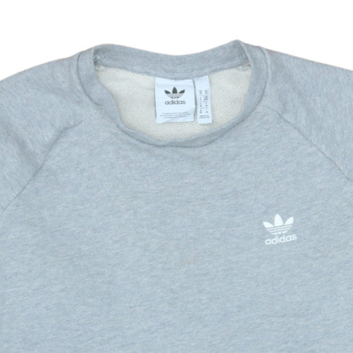 Adidas Men's Grey Crew Neck Pullover Sweatshirt M