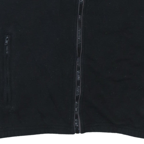 Lonsdale Boys Black 11-12 Years Fleece Track Jacket Full Zip Activewear