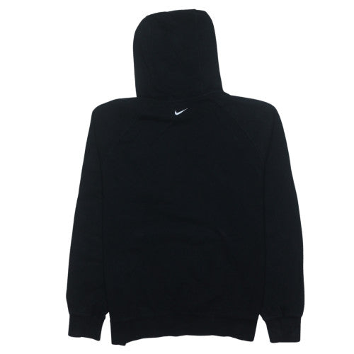Nike Men's Black Medium Pullover Hoodie with Logo and Graphic Print