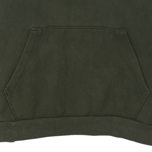 Puma Men's Green Pullover Hoodie Size M Regular Fit Sports Style