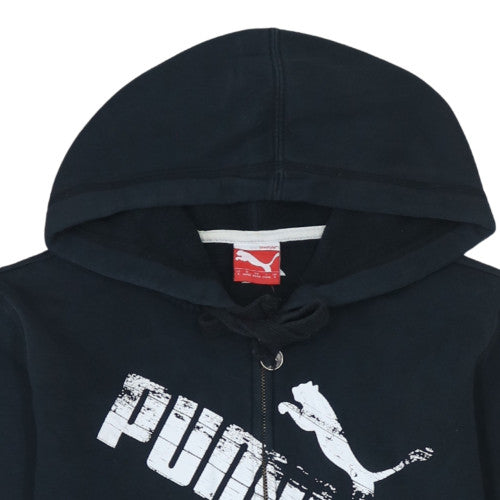 Puma Men's Black Full Zip Hoodie Size S Sports Fleece