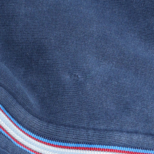 Tommy Hilfiger Men's Navy Full Zip Hoodie L Vintage Fit Cotton Blend
