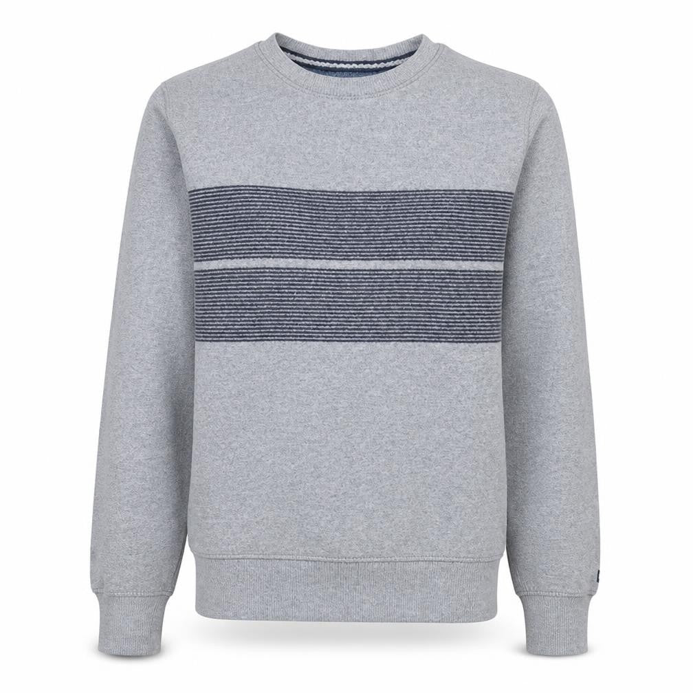 Tommy Hilfiger Men's Grey Striped Vintage Fit Sweatshirt S