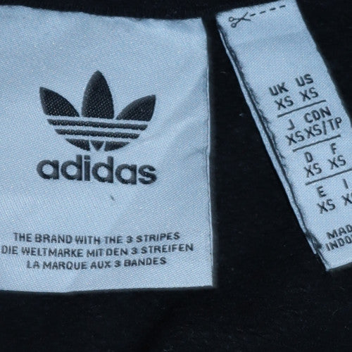 Adidas Mens Black XS Pullover Crew Neck Long Sleeve Sweatshirt