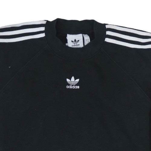 Adidas Mens Black XS Pullover Crew Neck Long Sleeve Sweatshirt