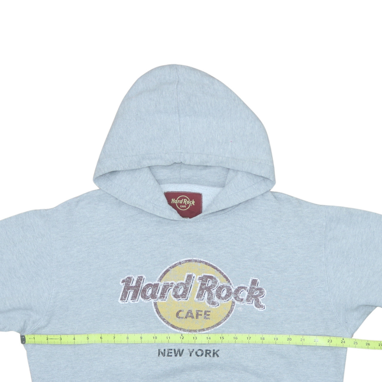 Hard Rock Cafe Men’s Grey Pullover Hoodie Large Music Logo