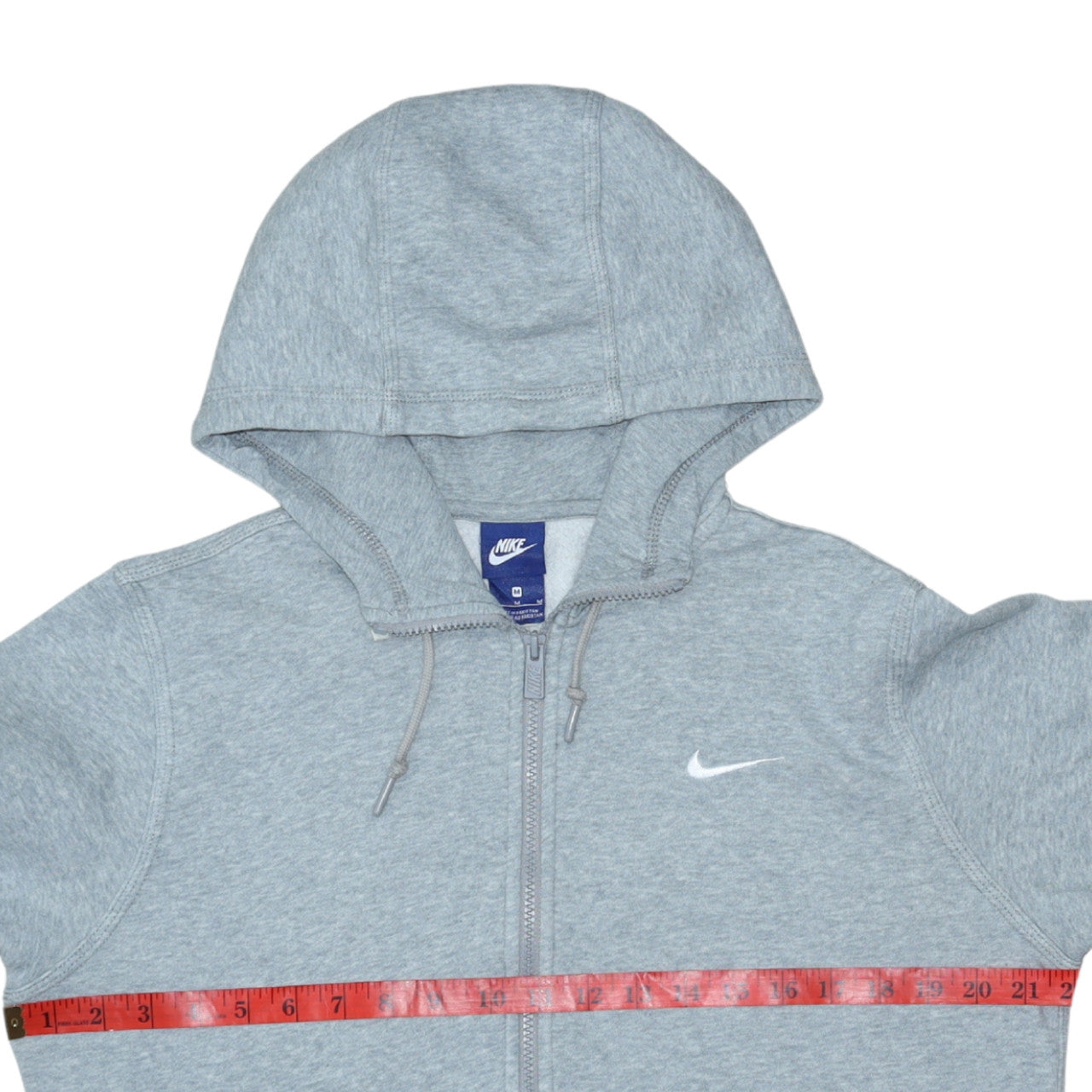Nike Men's Grey Full Zip Hoodie Size M Sportswear Sweatshirt