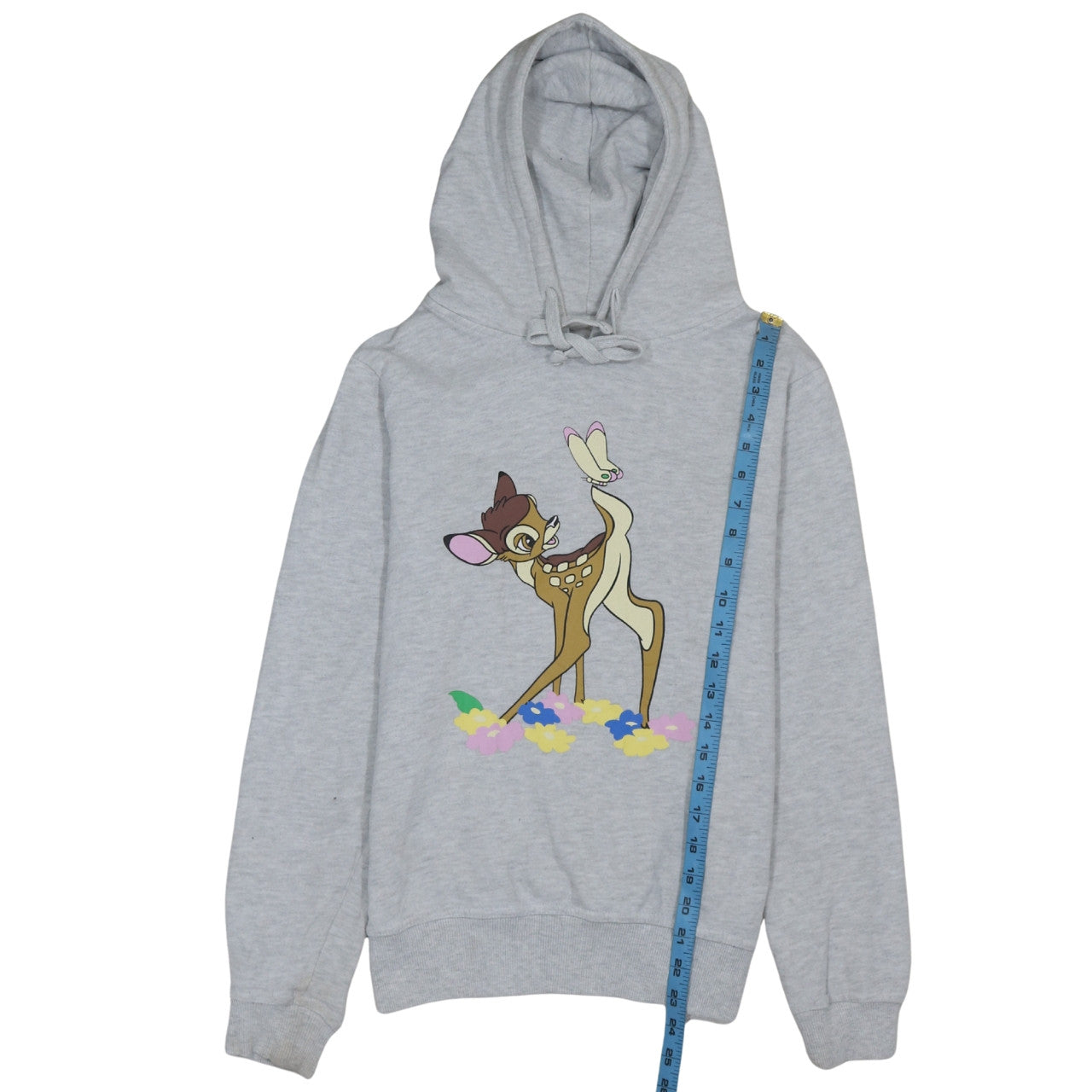 Disney Primark Womens Grey Bambi Graphic Hoodie Size 10 UK