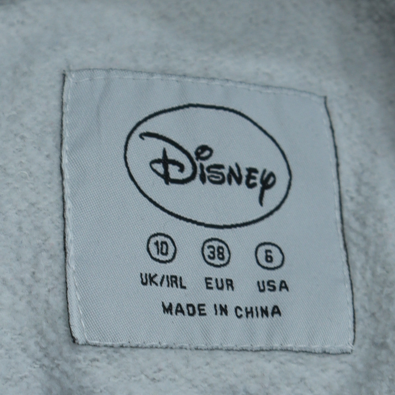 Disney Primark Womens Grey Bambi Graphic Hoodie Size 10 UK