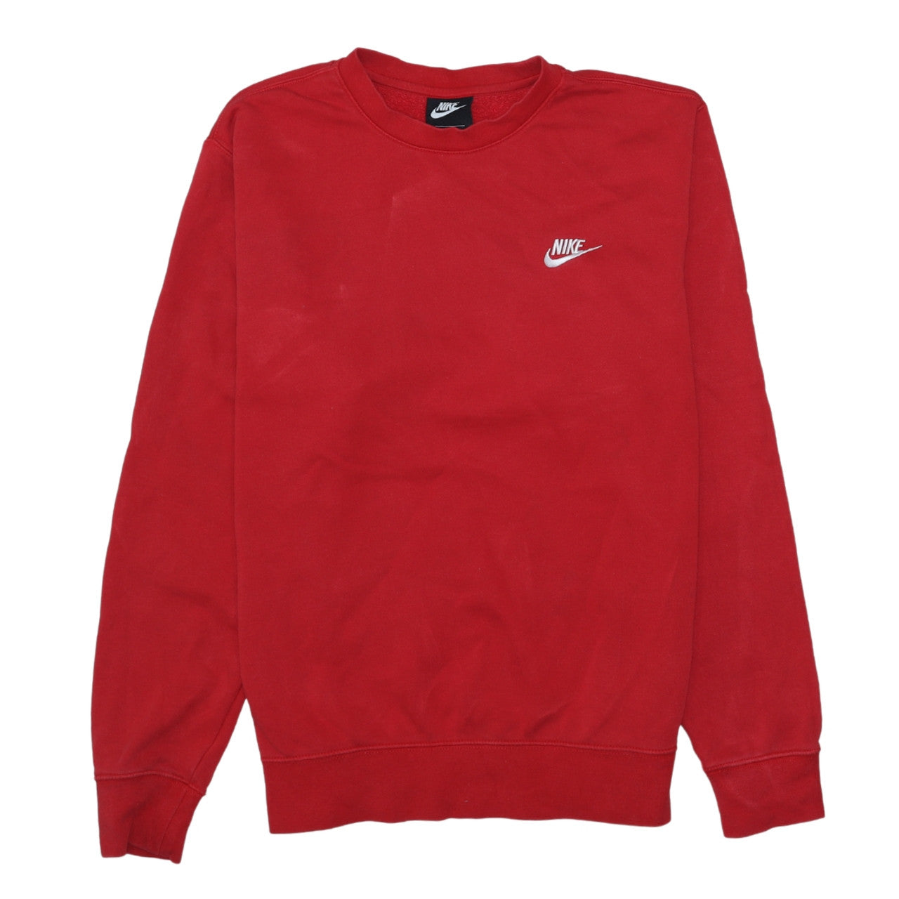 Nike Men's Red Crew Neck Pullover Sweatshirt Size M