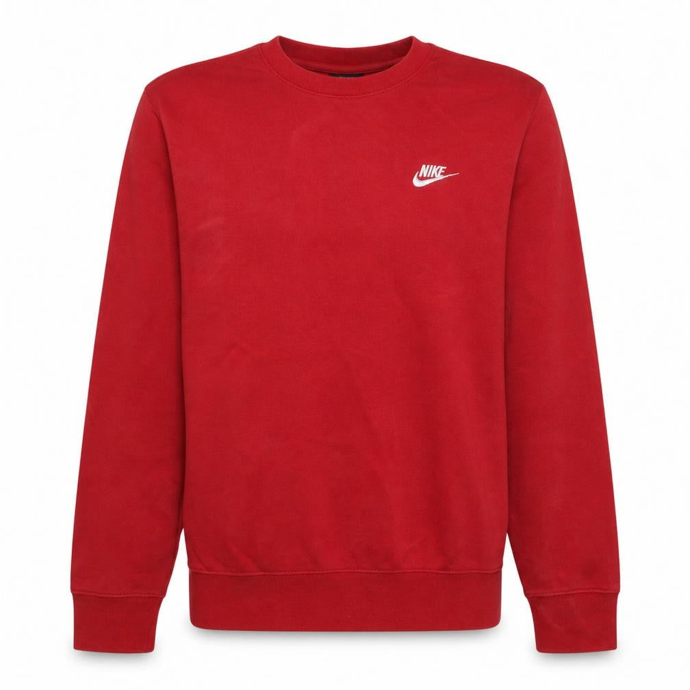 Nike Men's Red Crew Neck Pullover Sweatshirt Size M