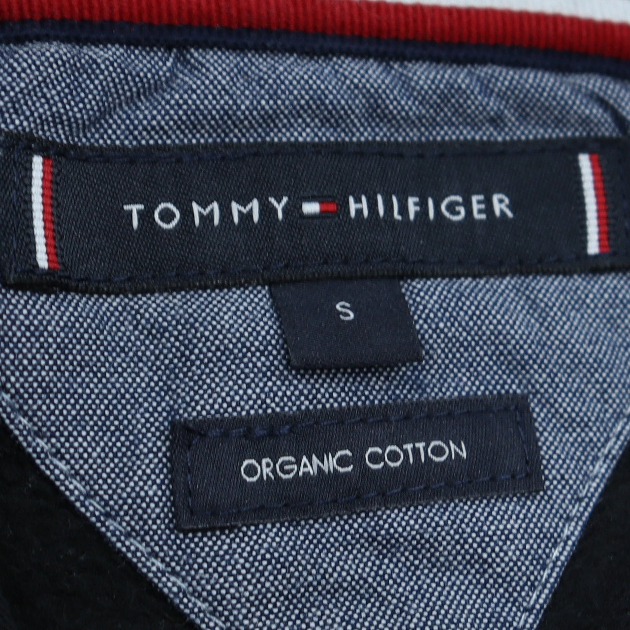 Tommy Hilfiger Womens Navy Hoodie Small Drawstring Organic Cotton