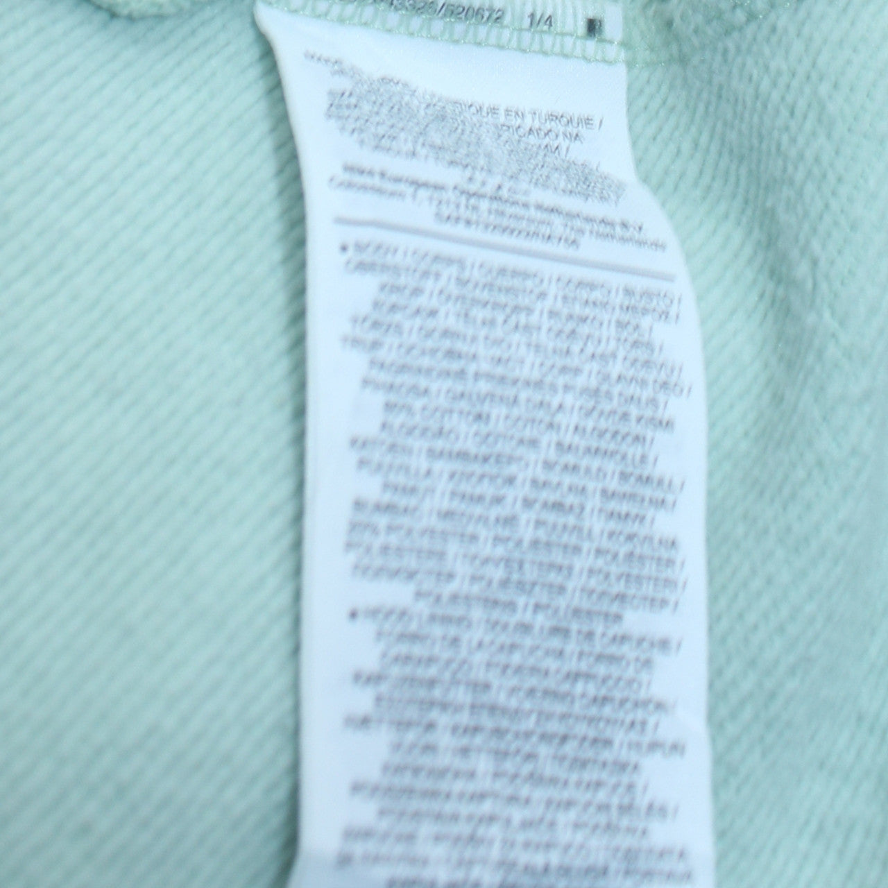 Nike Women Mint Green Pullover Hoodie Size M Cotton Blend