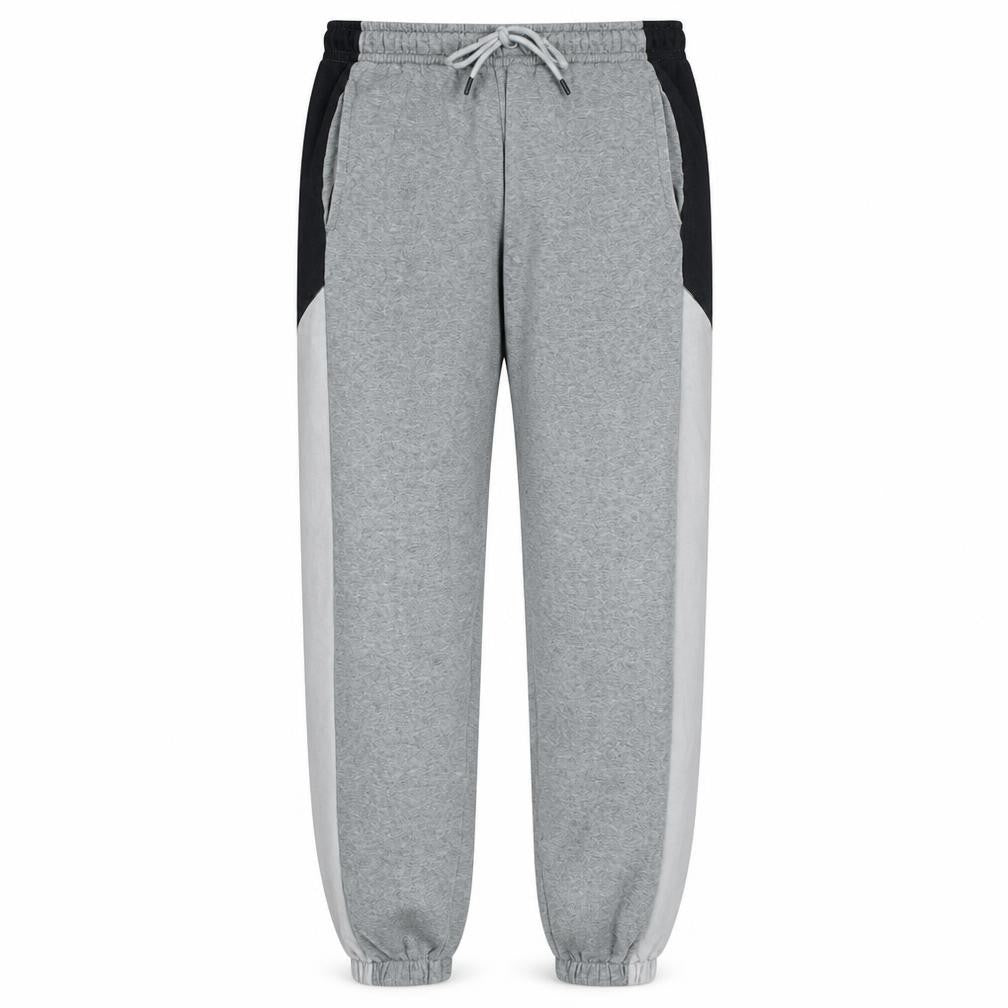 Nike Men's Grey Colourblock Jogger Sweatpants Size S Regular Fit