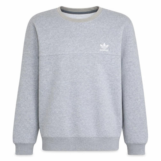 Adidas Mens Grey Crew Neck Sweatshirt S Regular Fit Pullover