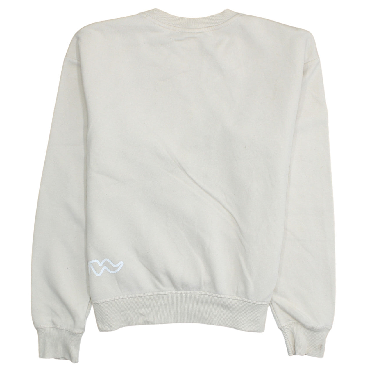 Champion Women Beige Large Pullover Sweatshirt with Logo Print