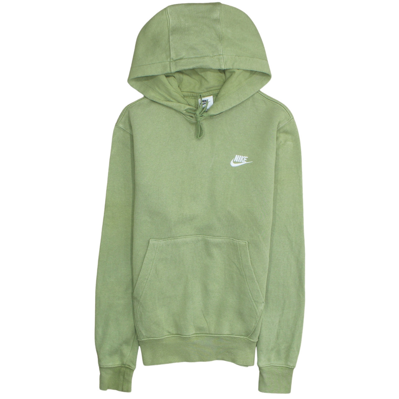 Nike Mens Green Pullover Hoodie XS Regular Fit Fleece Sportswear