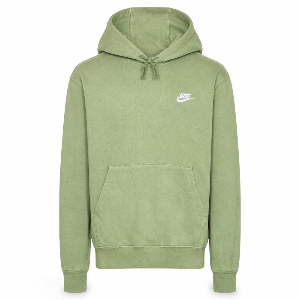 Nike Mens Green Pullover Hoodie XS Regular Fit Fleece Sportswear